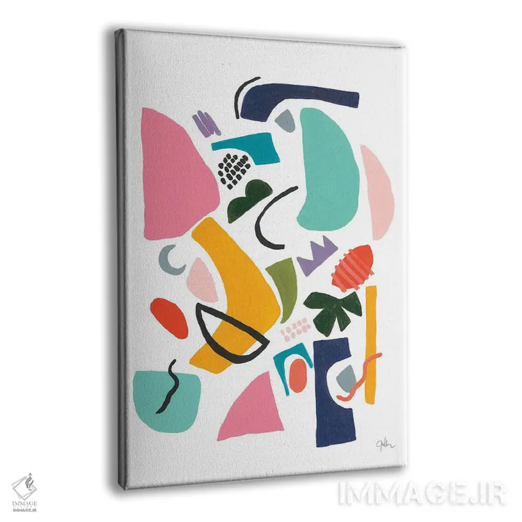 تابلو انتزاعی مزرعه اتمی III اثر یان وایس - نمای پرسپکتیو محصول