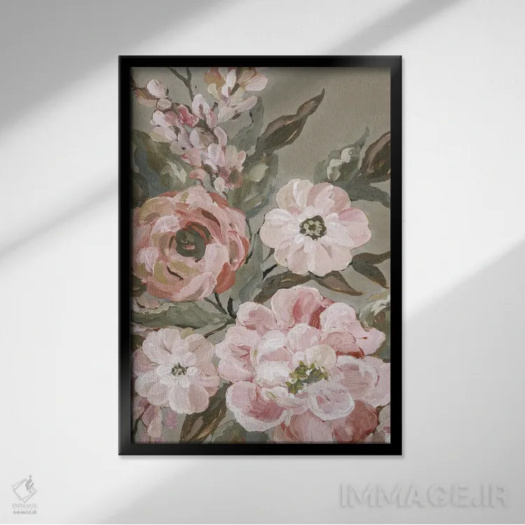 تابلو مدرن آوریل در پاریس II اثر جکی ون توبل - نمای قابدار مشکی