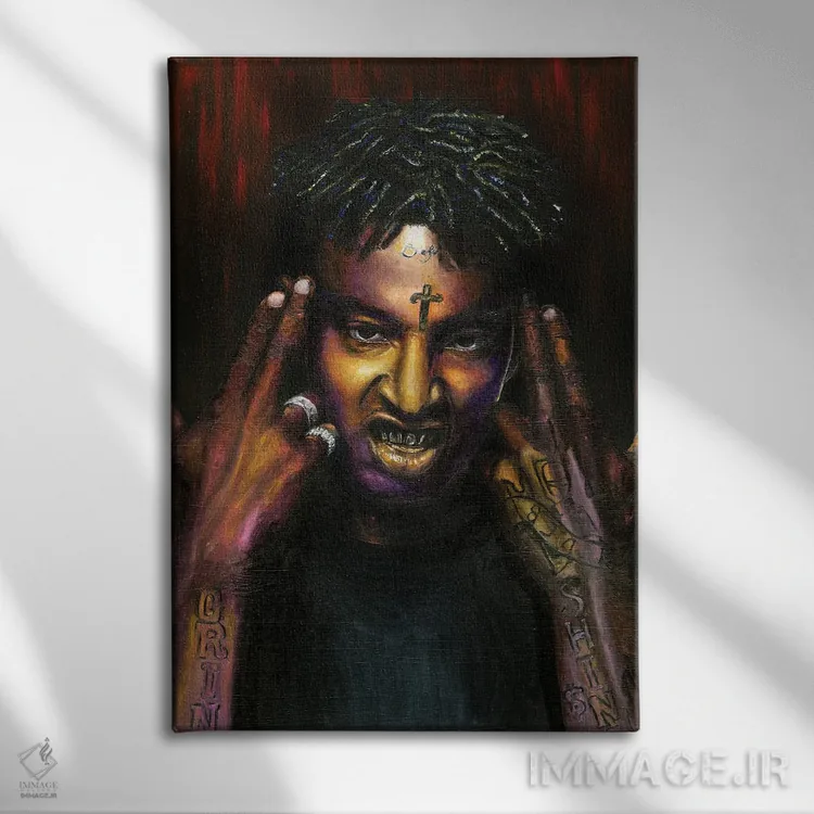 تابلو دکوراتیو ۲۱ ساویج اثر جناویو لویی - نمای روبهرو روی دیوار