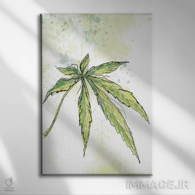 تابلو دکوراتیو رویای آبی اثر یان وایس - نمای روبهرو روی دیوار