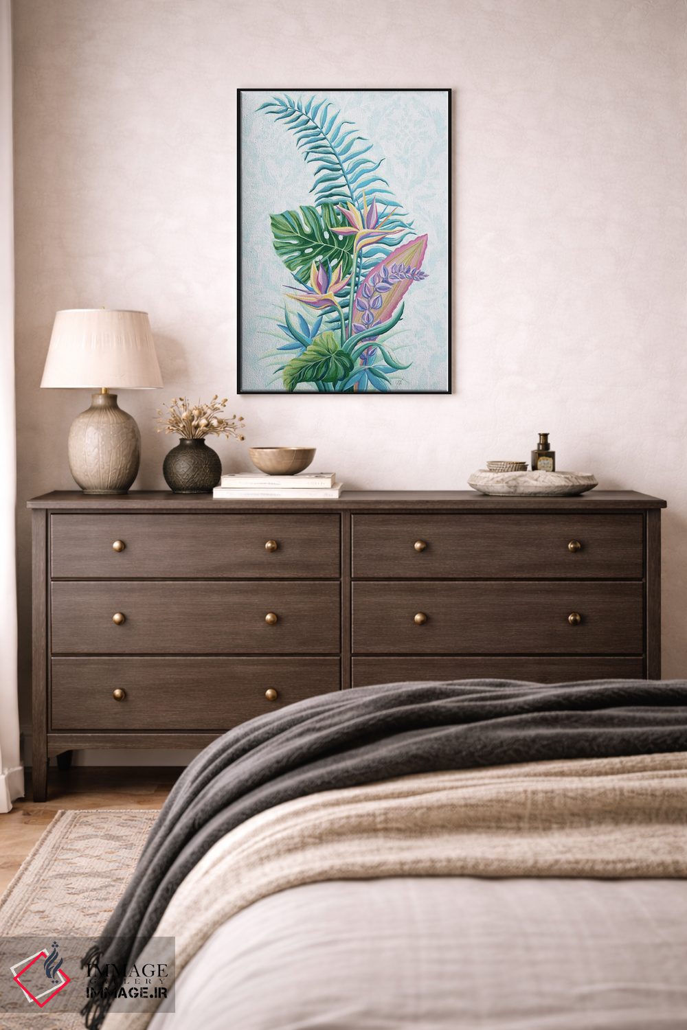 تابلو دکوراتیو تروپیکانا II اثر جکی ون توبل - D4B