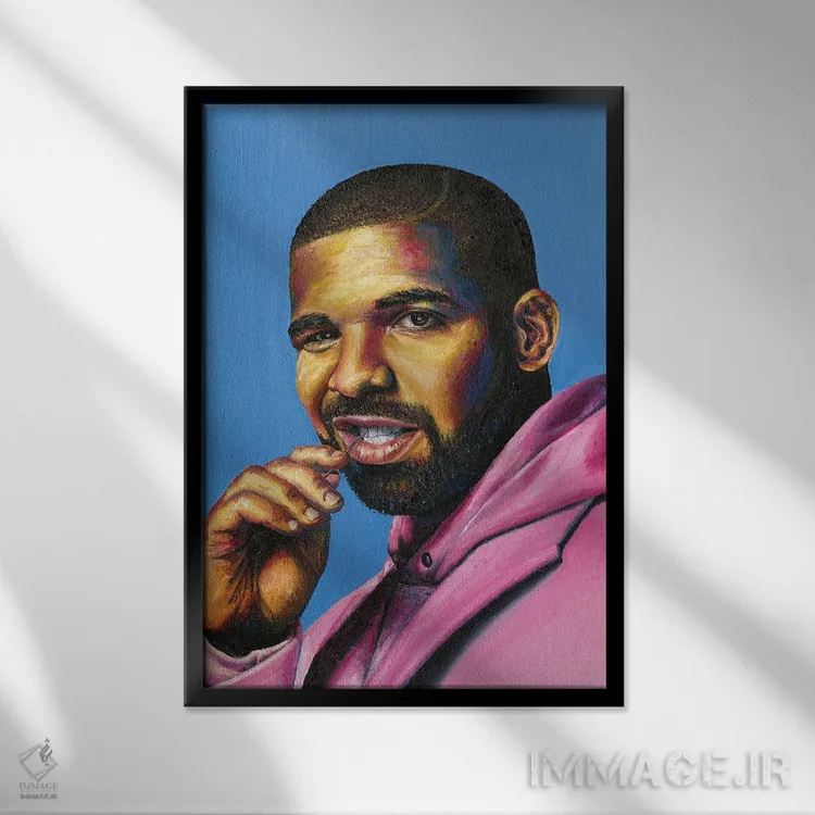 تابلو دکوراتیو دریک اثر جناویو لویی - نمای قابدار مشکی