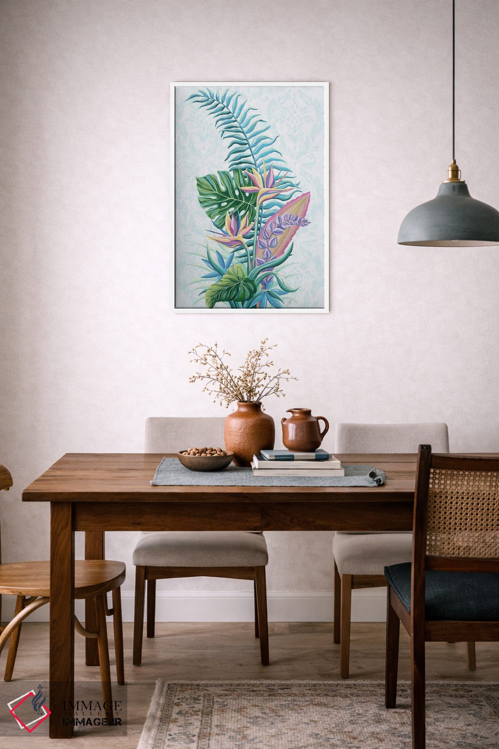 تابلو دکوراتیو تروپیکانا II اثر جکی ون توبل - D6W