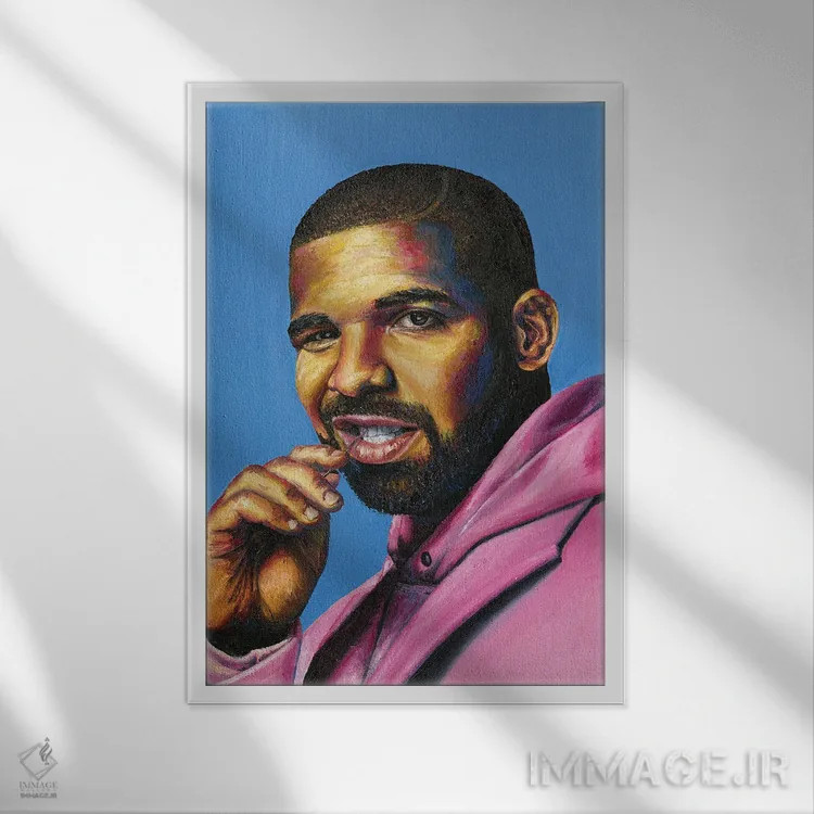 تابلو دکوراتیو دریک اثر جناویو لویی - نمای قابدار سفید