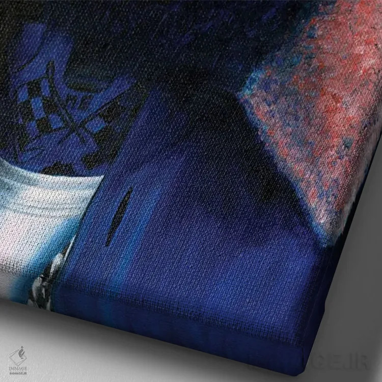 تابلو دکوراتیو نیپسی اثر جناویو لویی - نمای نزدیک بافت بوم