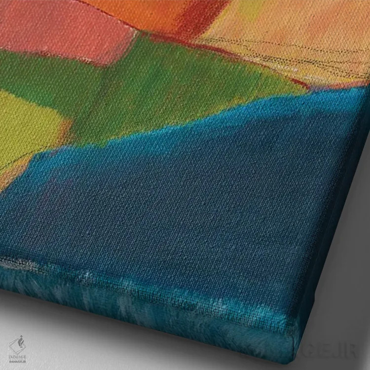 تابلو انتزاعی طبیعت سخن نمی گوید اثر یان وایس - نمای نزدیک بافت بوم