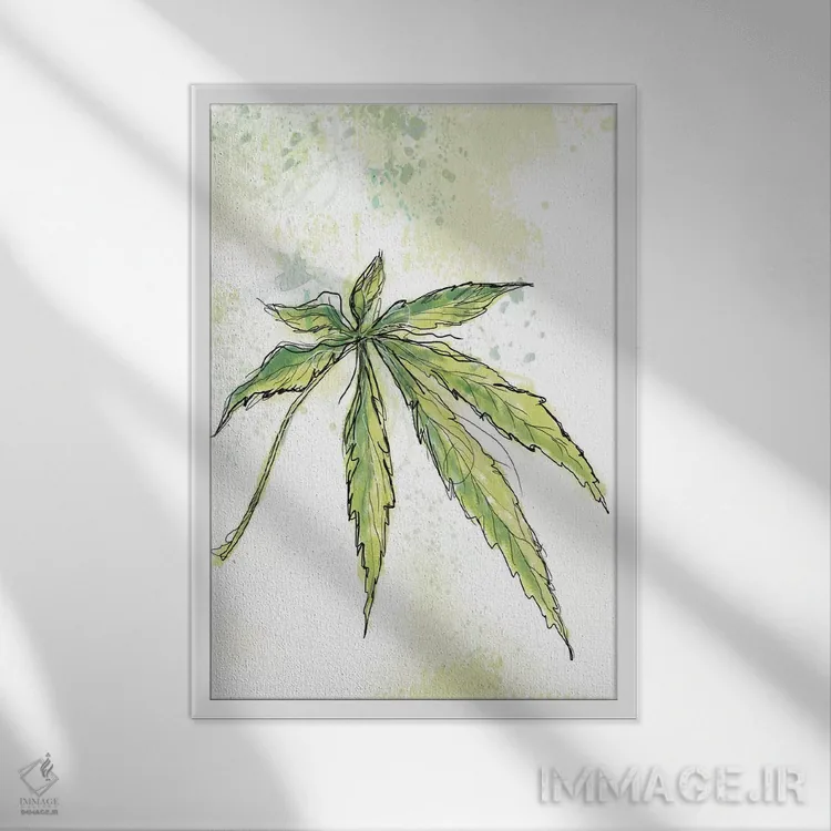 تابلو دکوراتیو رویای آبی اثر یان وایس - نمای قابدار سفید