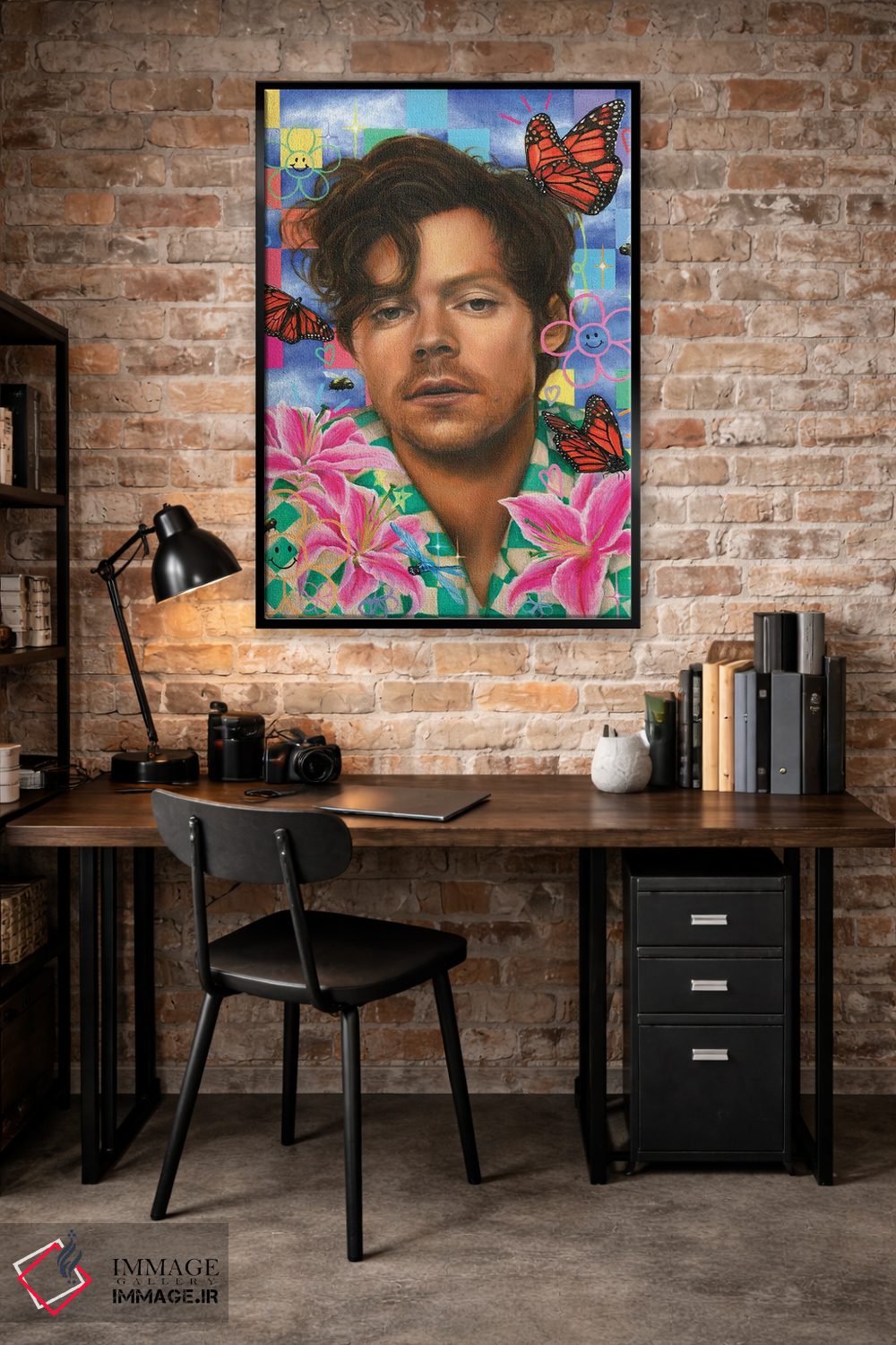 تابلو دکوراتیو هری استایلز اثر جناویو لویی - D4B