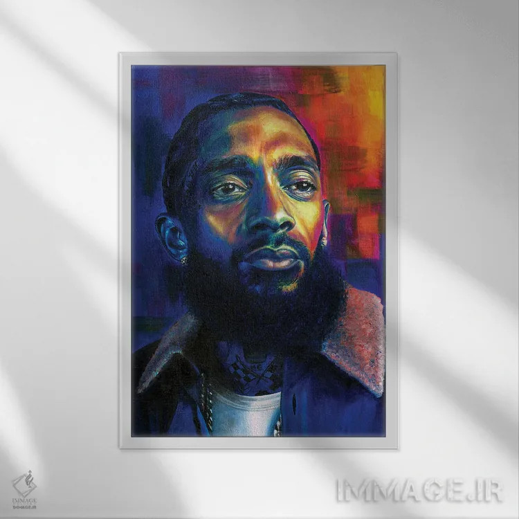 تابلو دکوراتیو نیپسی اثر جناویو لویی - نمای قابدار سفید