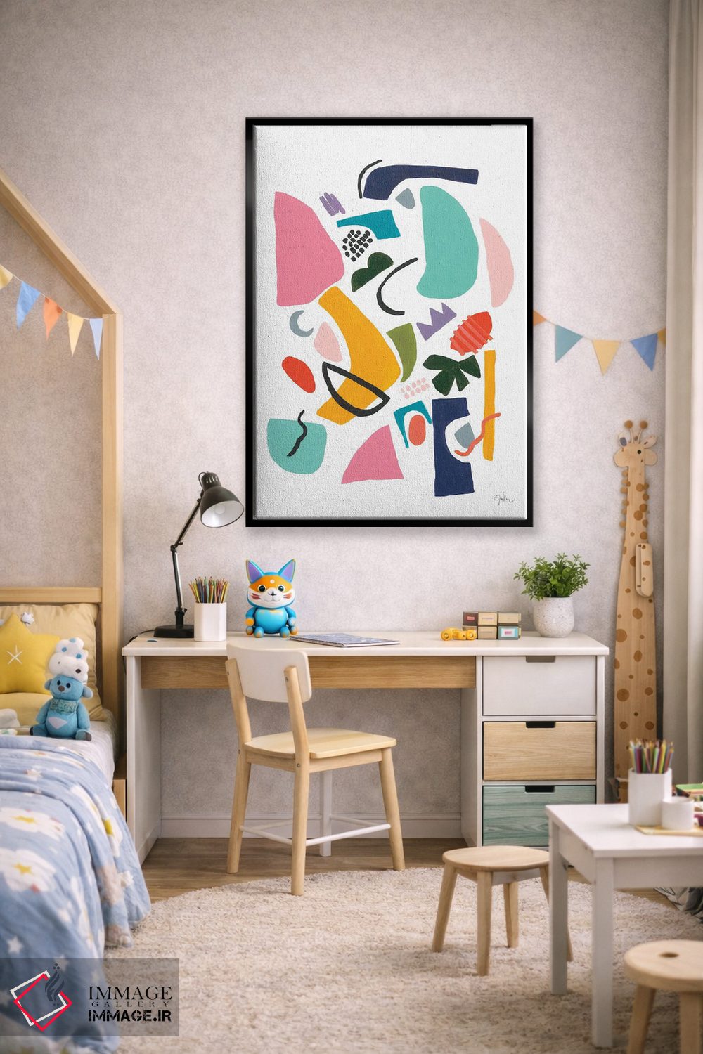 تابلو انتزاعی مزرعه اتمی III اثر یان وایس - D2B