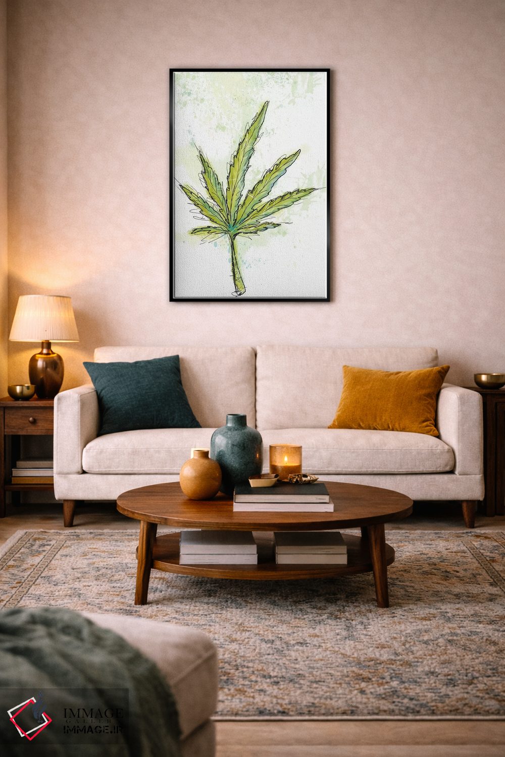 تابلو دکوراتیو شفق شمالی اثر یان وایس - D4B