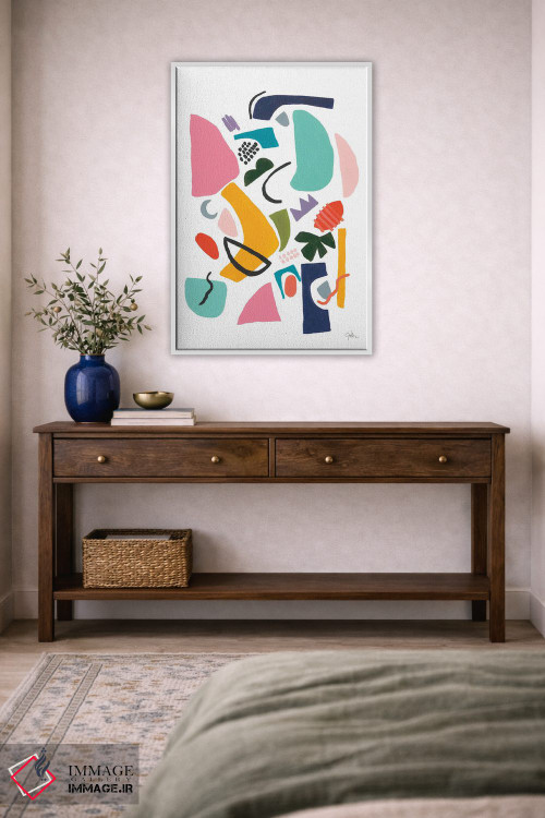 تابلو انتزاعی مزرعه اتمی III اثر یان وایس - D3W