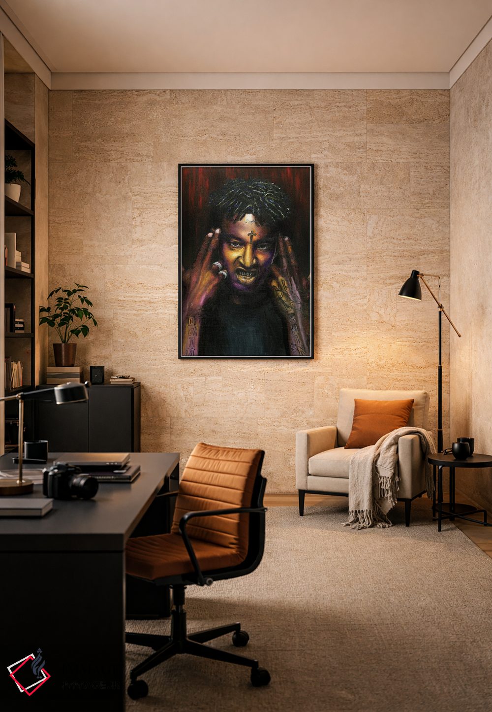 تابلو دکوراتیو ۲۱ ساویج اثر جناویو لویی - D6B