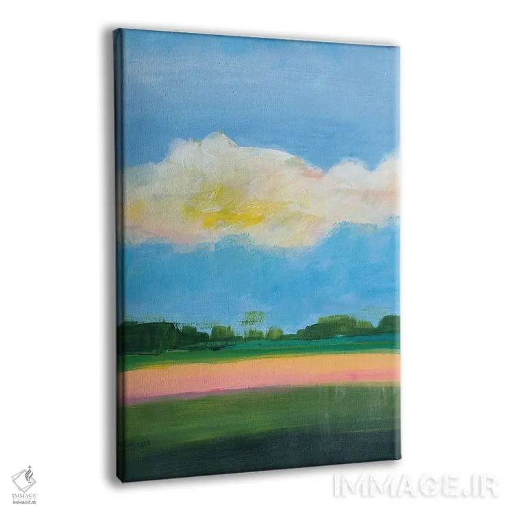 تابلو دکوراتیو زیر آسمان ابری II اثر یان وایس - نمای پرسپکتیو محصول