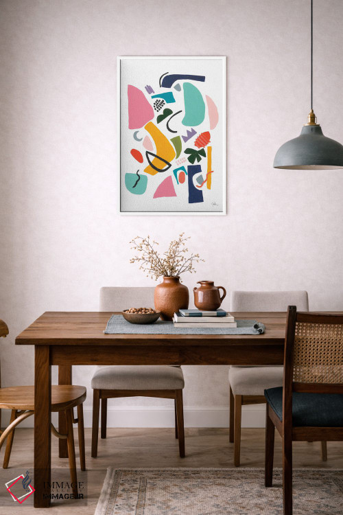 تابلو انتزاعی مزرعه اتمی III اثر یان وایس - D6W