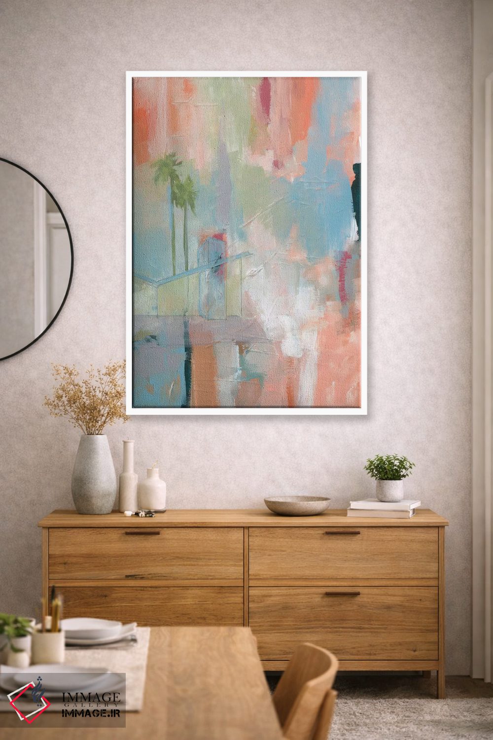 تابلو انتزاعی زندگی در صحرا II اثر یان وایس - D1W