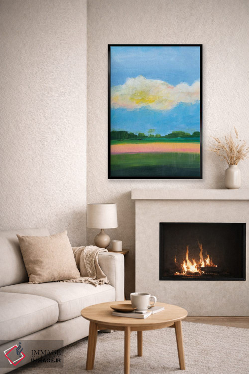 تابلو دکوراتیو زیر آسمان ابری II اثر یان وایس - D6B