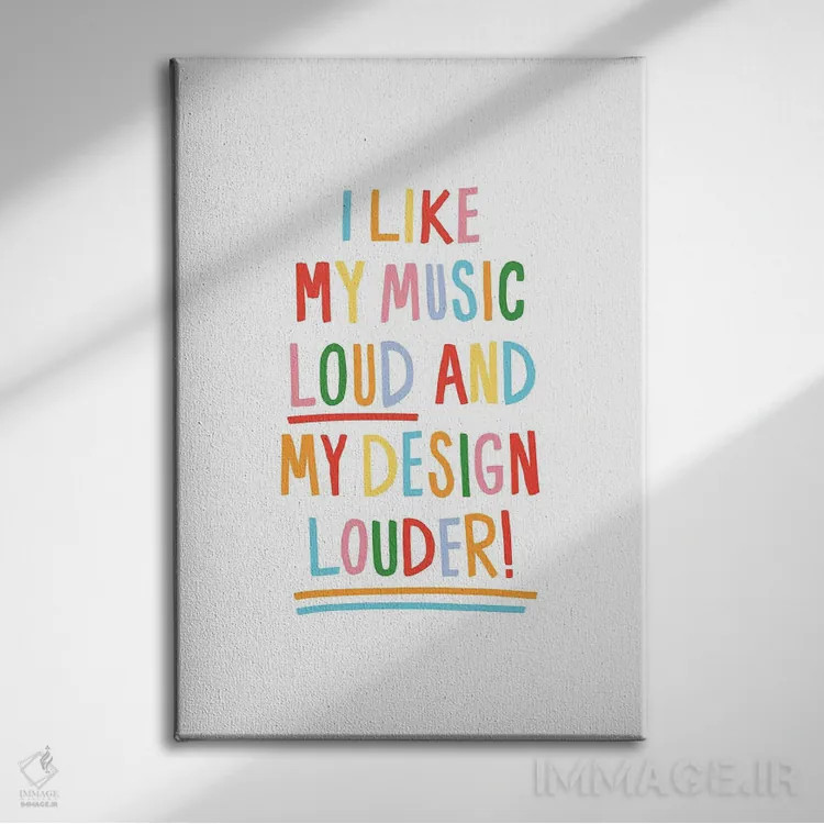 تابلو دکوراتیو بلند اثر جولیا والک - نمای روبهرو روی دیوار