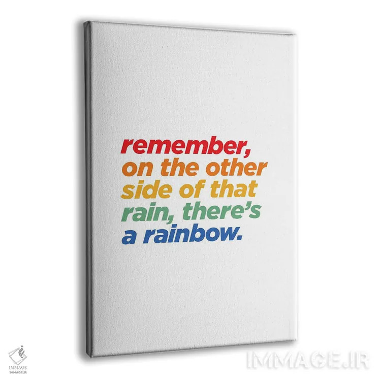 تابلو دکوراتیو روی روشن اثر جولیا والک - نمای پرسپکتیو محصول