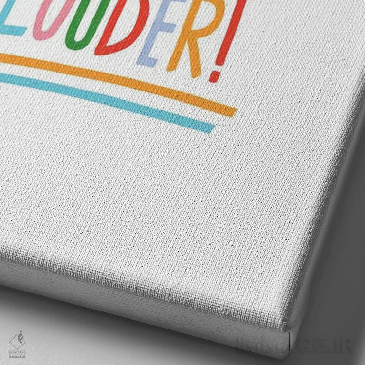 تابلو دکوراتیو بلند اثر جولیا والک - نمای نزدیک بافت بوم