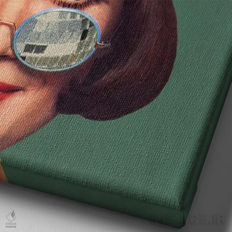 تابلو دکوراتیو عالی اثر جولیا والک - نمای نزدیک بافت بوم