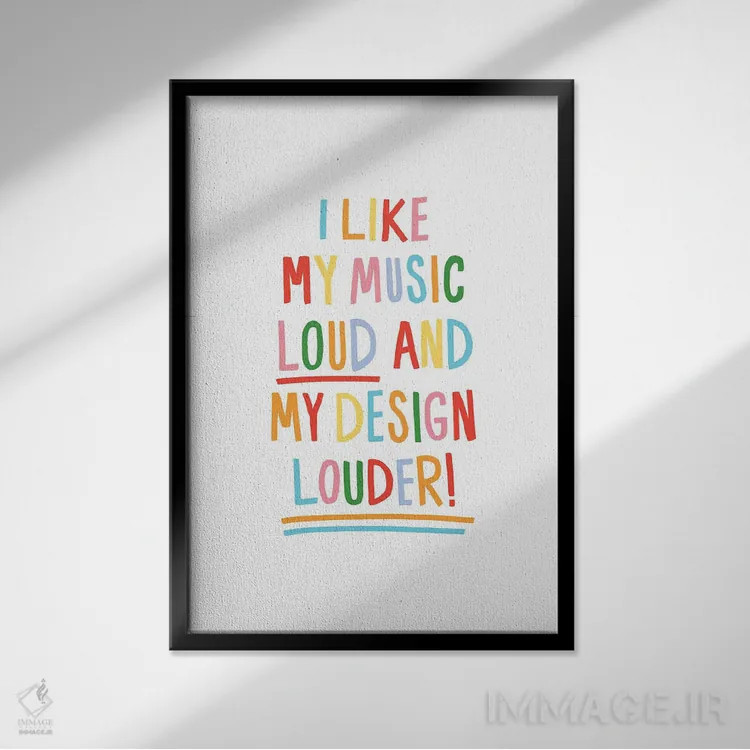 تابلو دکوراتیو بلند اثر جولیا والک - نمای قابدار مشکی