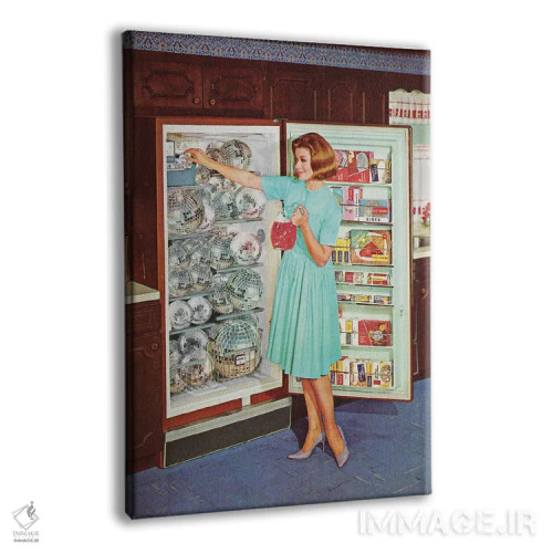 تابلو دکوراتیو آماده سازی مهمانی اثر جولیا والک - نمای پرسپکتیو محصول