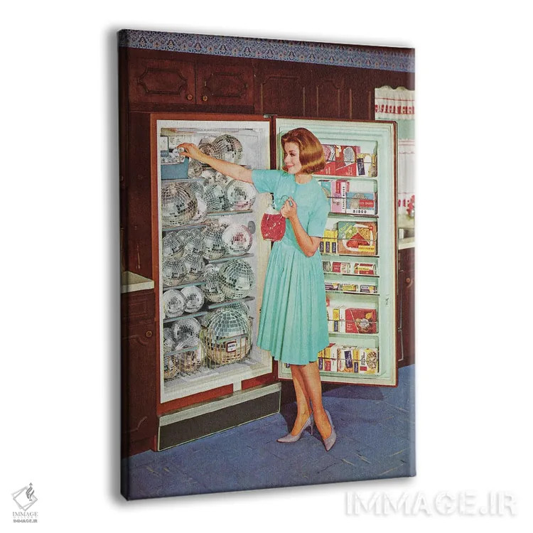 تابلو دکوراتیو آماده سازی مهمانی اثر جولیا والک - نمای پرسپکتیو محصول