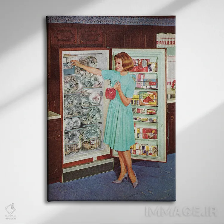 تابلو دکوراتیو آماده سازی مهمانی اثر جولیا والک - نمای روبهرو روی دیوار