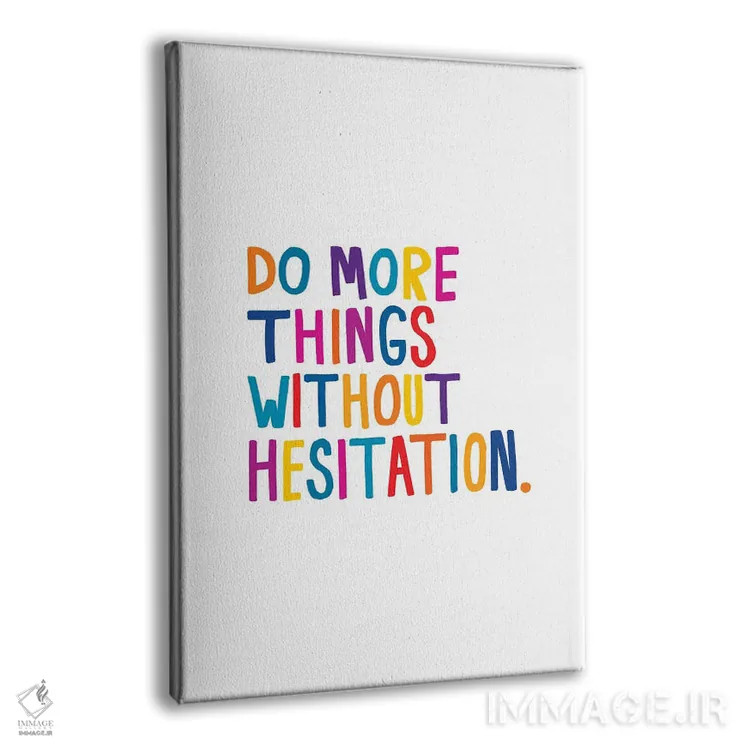 تابلو دکوراتیو بدون تردید اثر جولیا والک - نمای پرسپکتیو محصول