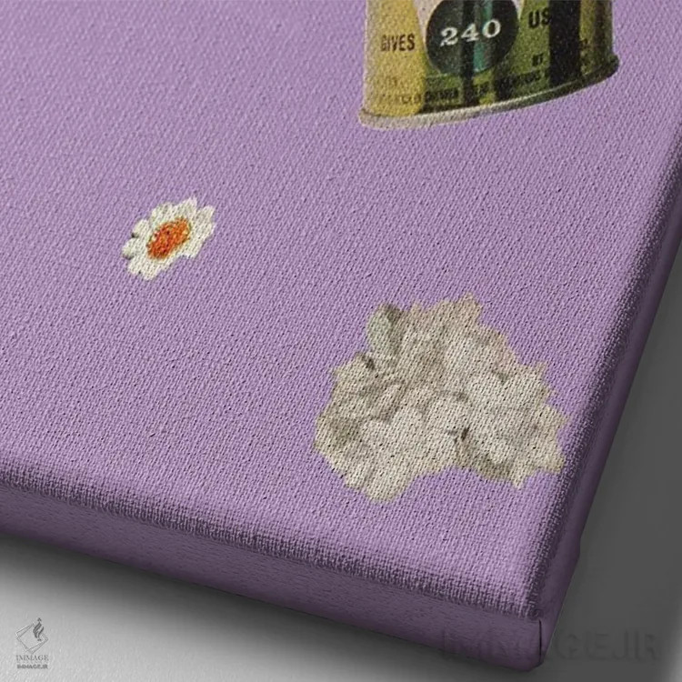 تابلو دکوراتیو خانه تکانی بهاری اثر جولیا والک - نمای نزدیک بافت بوم