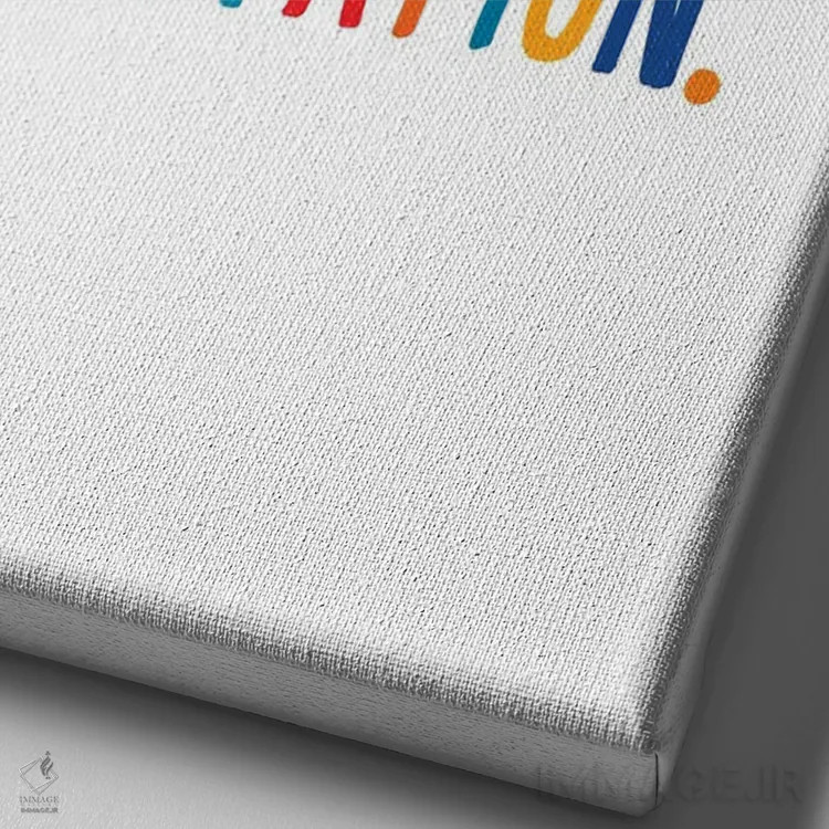 تابلو دکوراتیو بدون تردید اثر جولیا والک - نمای نزدیک بافت بوم