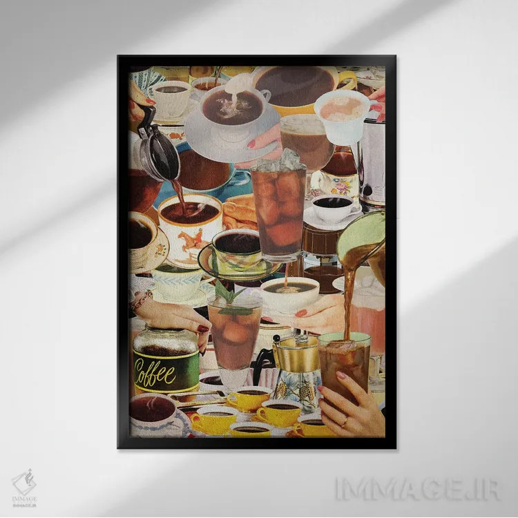 تابلو دکوراتیو بیدار شو و واقعیت را ببین اثر جولیا والک - نمای قابدار مشکی