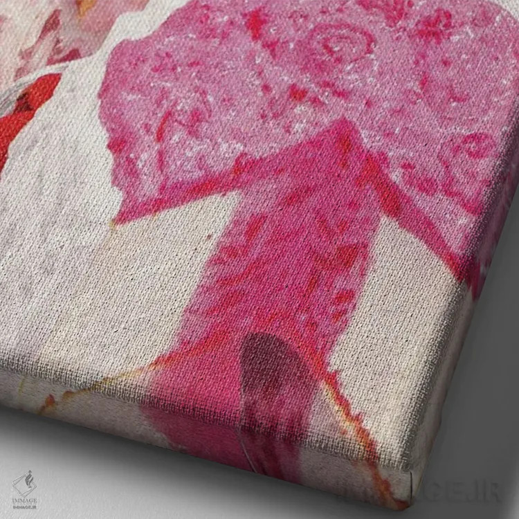 تابلو دکوراتیو کار راحت اثر جولیا والک - نمای نزدیک بافت بوم