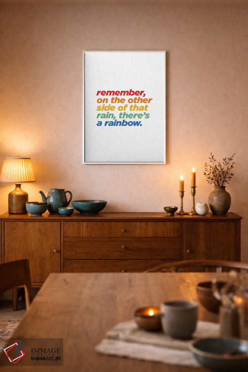 تابلو دکوراتیو روی روشن اثر جولیا والک - D6W