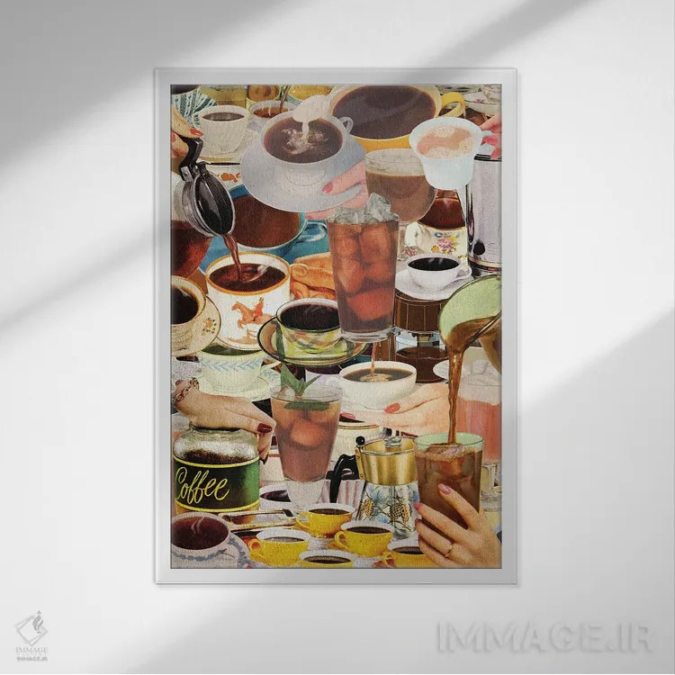 تابلو دکوراتیو بیدار شو و واقعیت را ببین اثر جولیا والک - نمای قابدار سفید