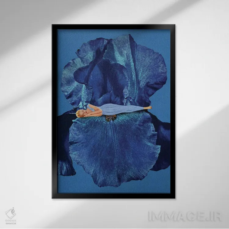 تابلو دکوراتیو خواب زیبایی اثر جولیا والک - نمای قابدار مشکی