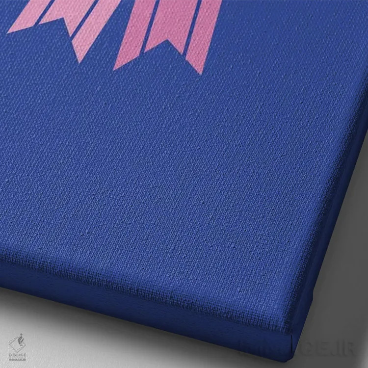 تابلو دکوراتیو امروز یک گربه نوازش کردم اثر جولیا والک - نمای نزدیک بافت بوم