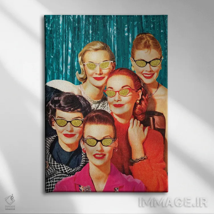 تابلو دکوراتیو دیدن ستاره ها اثر جولیا والک - نمای روبهرو روی دیوار