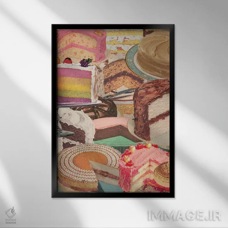 تابلو دکوراتیو این مهمانی من است اثر جولیا والک - نمای قابدار مشکی