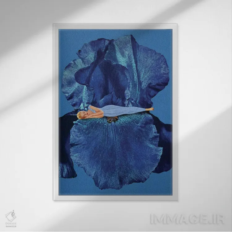 تابلو دکوراتیو خواب زیبایی اثر جولیا والک - نمای قابدار سفید