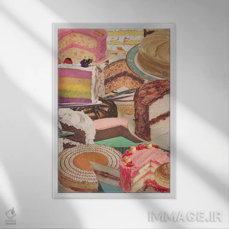 تابلو دکوراتیو این مهمانی من است اثر جولیا والک - نمای قابدار سفید