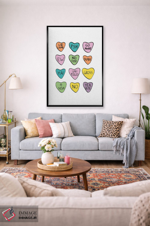 تابلو مینیمال ضد قلب اثر جولیا والک - D2B