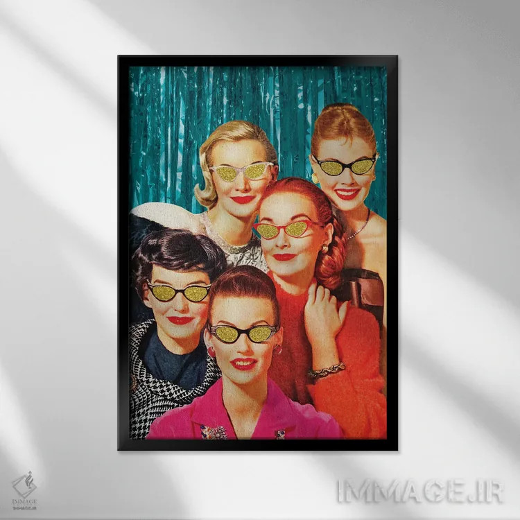 تابلو دکوراتیو دیدن ستاره ها اثر جولیا والک - نمای قابدار مشکی