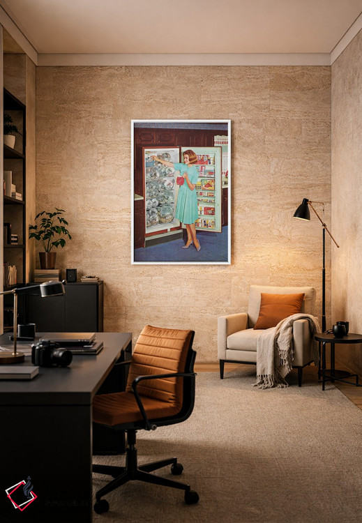 تابلو دکوراتیو آماده سازی مهمانی اثر جولیا والک - D5W