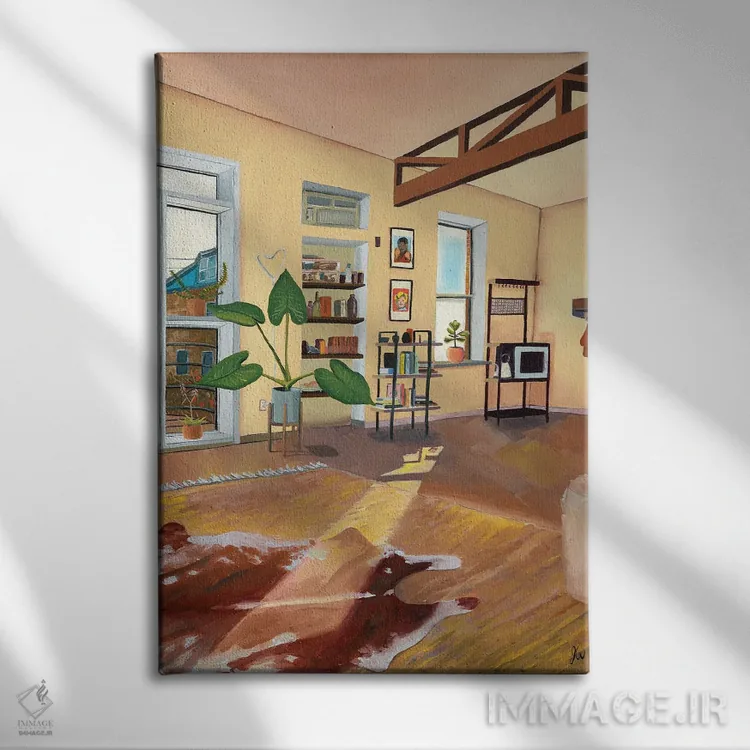 تابلو دکوراتیو این دیوارها اثر جنیفر وارن - نمای روبهرو روی دیوار