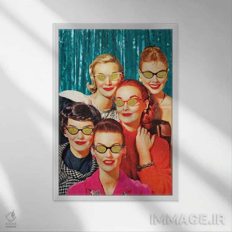 تابلو دکوراتیو دیدن ستاره ها اثر جولیا والک - نمای قابدار سفید