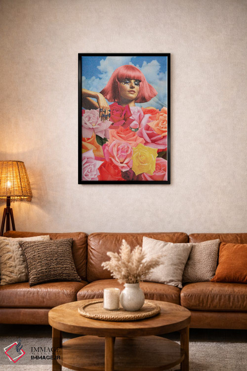 تابلو دکوراتیو بستر گل اثر جولیا والک - D4B