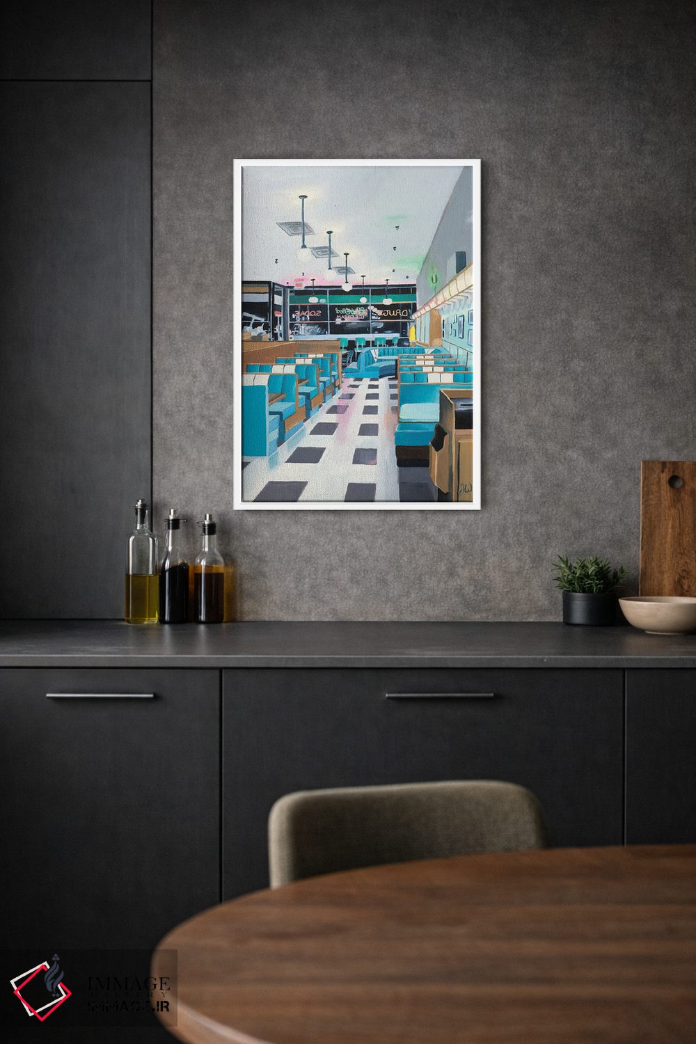 تابلو دکوراتیو داروخانه برنت اثر جنیفر وارن - D1W