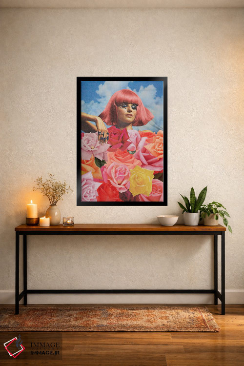 تابلو دکوراتیو بستر گل اثر جولیا والک - D5B